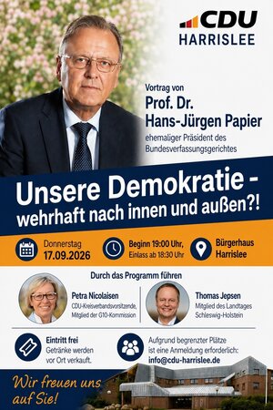 Bild vergr&ouml;&szlig;ern: Vortrag Prof. Papier