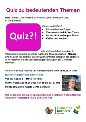 Bild vergr&ouml;&szlig;ern: Quiz B&uuml;cherei