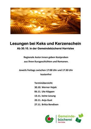 Lesungen bei Keks und Kerzenschein